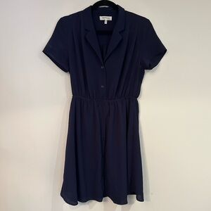 Monteau Midnight Blue Short Sleeve Dress